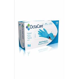 OctaCare Medium 100'lü Mavi Nitril Eldiven