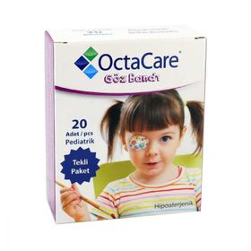 OctaCare Pediatrik 5 x 6.2 cm 20'li Kız Çocuk Göz Bandı