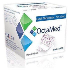 Octamed 15505 5 m x 5 cm Esnek Tıbbi Flaster