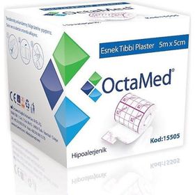 Octamed 15505 5 m x 5 cm Esnek Tıbbi Flaster