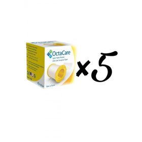 Octamed 5 mt x 5 cm 5'li İpek Flaster
