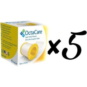 Octamed 5 mt x 5 cm 5'li İpek Flaster