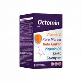 Octomin Vitamin C Kara Mürver Beta Glukan 30 Kapsül