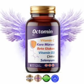 Octomin Vitamin C Kara Mürver Beta Glukan 30 Kapsül