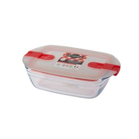 Ocuisine Beyaz Dikdörtgen Cam 23x15 cm Saklama Kabı