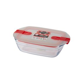 Ocuisine Beyaz Dikdörtgen Cam 23x15 cm Saklama Kabı