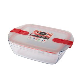 Ocuisine Beyaz Dikdörtgen Cam 28x20 cm Saklama Kabı