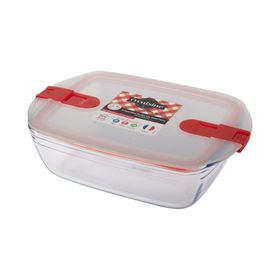 Ocuisine Beyaz Dikdörtgen Cam 28x20 cm Saklama Kabı