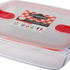 Ocuisine Beyaz Dikdörtgen Cam 28x20 cm Saklama Kabı