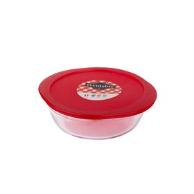 Ocuisine Kırmızı Yuvarlak Cam 20 cm Saklama Kabı