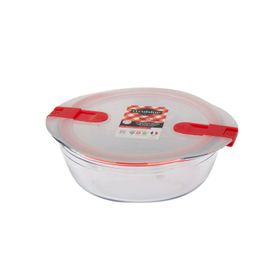 Ocuisine Kırmızı Yuvarlak Cam 26x23 cm Saklama Kabı