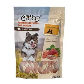 O'Dog 100 gr Kuzu Eti Parçacıklı Sargılı Köpek Ödül Maması