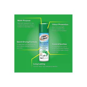 Odor Eaters Sport Foot and Shoe 150 ml Kötü Kokuları ve Nemi Önlemeye Yardımcı Sprey