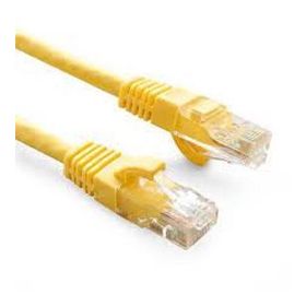 ODS CAT6 Utp LSZH Saf Bakır Sarı 1 mt Patch Kablo