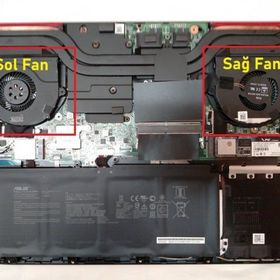Oem Asus GL703VM-GC035T Sağ V1 Uyumlu Laptop İşlemci Fan