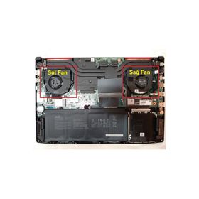 Oem Asus GL703VM-GC035T Sağ V1 Uyumlu Laptop İşlemci Fan