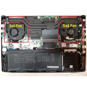Oem Asus GL703VM-GC035T Sol V1 Uyumlu Laptop İşlemci Fan