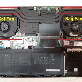 Oem Asus GL703VM-GC035T Sol V1 Uyumlu Laptop İşlemci Fan