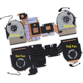 Oem Asus GL703VM-GC035T Sol V2 Uyumlu Laptop İşlemci Fan