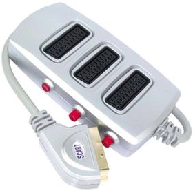 OEM Scart Dağıtıcı 3'lü Silver Butonlu