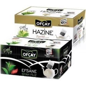 Ofçay 30 Adet Efsane Siyah Filiz + 30 Adet Hazine Zengin Demlik Poşet Çay