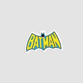 Offo 80'ler Batman Beyaz Laptop Sticker