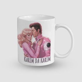 Offo Barbie Evreninden Karım da Karım Esprili Beyaz 300 ml Bardak Kupa
