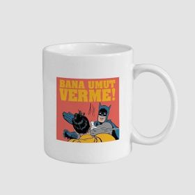 Offo Batman Bana Umut Verme Yazılı Beyaz 300 ml Bardak Kupa
