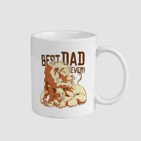 Offo Best King Temalı Beyaz 300 ml Bardak Kupa