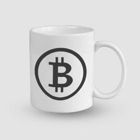 Offo Bitcoin Sembollü Beyaz 300 ml Bardak Kupa