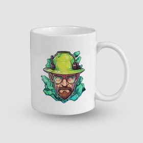 Offo Breaking Bad Evreninde Heisenberg Tasarımlı Beyaz 300 ml Bardak Kupa
