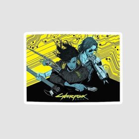 Offo Cyberpunk 2077 Oyunu Tasarımlı Beyaz Laptop Sticker