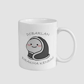 Offo Dobarlan Bırakma Kendini Yazılı Beyaz 300 ml Bardak Kupa
