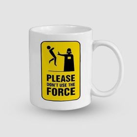 Offo Don't Use the Force Star Wars Tasarımlı Beyaz 300 ml Bardak Kupa