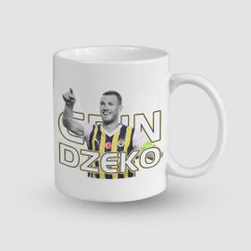 Offo Edin Džeko Tasarımlı Beyaz 300 ml Bardak Kupa