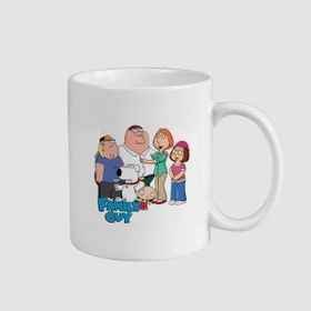 Offo Family Guy Aile Tasarımlı Beyaz 300 ml Bardak Kupa