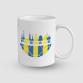 Offo Fenerbahçe Temalı Beyaz 300 ml Bardak Kupa