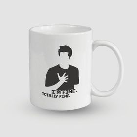 Offo Friends Dizisi I'am Fine Esprili Beyaz 300 ml Bardak Kupa