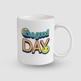 Offo Good Day Temalı Beyaz 300 ml Bardak Kupa
