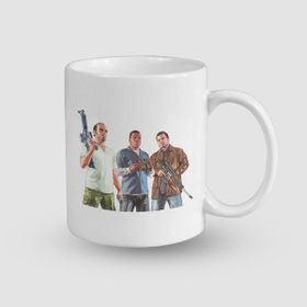 Offo Gta Gangster Çetesi Tasarımlı Beyaz 300 ml Bardak Kupa
