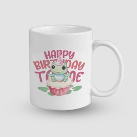 Offo Happy Birthday to Me Tasarımlı Beyaz 300 ml Bardak Kupa