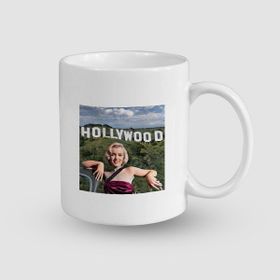 Offo Hollywood Marilyn Monroe Tasarımlı Beyaz 300 ml Bardak Kupa