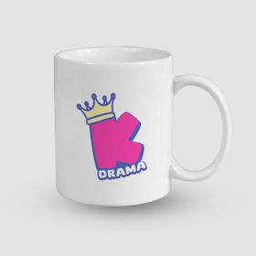 Offo K-Drama Yazılı Beyaz 300 ml Bardak Kupa