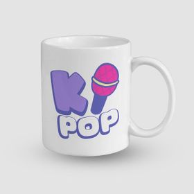 Offo K-Pop Mikrofonlu Beyaz 300 ml Bardak Kupa