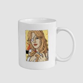 Offo Kill Bill Beatix Kiddo Tasarımlı Beyaz 300 ml Bardak Kupa