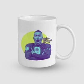 Offo Kylian Mbappe Tasarımlı Beyaz 300 ml Bardak Kupa