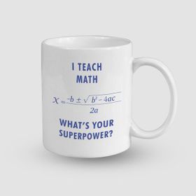 Offo Math Superpover Esprili Beyaz 300 ml Bardak Kupa