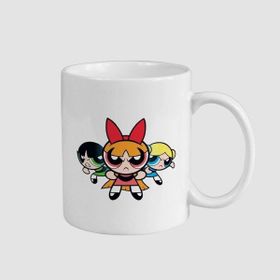Offo Powerpuff Girls Tasarımlı Beyaz 300 ml Bardak Kupa
