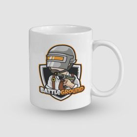 Offo Pubg Battle Ground Yazılı Beyaz 300 ml Bardak Kupa