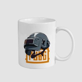 Offo Pubg Oyunu Kask Figürlü Beyaz 300 ml Bardak Kupa